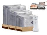 15Pcs Vacuum Bags for Travel with Rechargeable Air Pump Space Saver Compression Set V1308-DSZKI-386