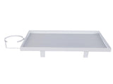 Bedside Shelf with Cup Holder Carbon Steel Bunk Bed Tray Clip On Nightstand with Hooks for College V1294-YM0901-3117250130612