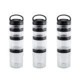 3X Stackable Snack Containers for Kids and Adult, 4 Stackable Snack Cups for School and Travel V1366-AZ2-W-14494