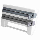 Kitchen Sauce Bottle Storage Rack Paper Towel Holder Mount Kitchen Tool Cling Film Cut Grey V1294-YM0901-JYA03048-02
