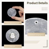 60Pcs Round Capiz Shells, 2inch Capiz Shells with 2 Holes, Blank Shell Pendants for Wedding Home V1370-AZ4-14810