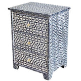SANTA FE SIDE SHELL INLAY SIDE TABLE V742-78486
