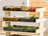 Kitchen Countertop Organizer Plastic Detachable Multifunctional Kitchen Storage Shelf Food Rack for V1294-YM0706-3118230190811