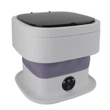 Mini Foldable Washer 60W 10L Capacity IPX4 Waterproof Portable Washing Machine for Dorm Travel V1294-YM0901-3113240009812