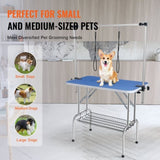 Pet Grooming Table Two Arms with Clamp, 915 x 610mm Dog Grooming Station, Foldable Pets Grooming V952-ZDMRZ36INCHSQMXV6V0