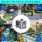 Aquarium Submersible Pond Water Pump 2500L/H 45W 2.7m V274-AQ-SP2500