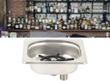 G1/2 Stainless Steel Automatic Cup Washer Cleaner Glass Rinser for Bar Pub RestaurantS V1294-YM0901-3118200178111