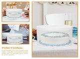 Round Paper Cake Boxes 5-Pack for Parties, Home, Dessert Shops, Bakery Supplies and Food Storage V1370-AZ4-09898