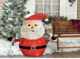 Lighted Christmas Santa Claus Decoration Lantern, 45 LED Collapsible Pop-Up Ornament with 8 Light V1107-LIGHTED CHRISTMAS SANTA CLAUS DECORATION LANTERN
