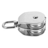 1-Pack Block and Tackle Pulley System for Heavy Duty Lifting, 4.72 x 2.16 x 1.77 Inches, and V1192-AZ-W-27579