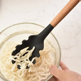 Khaki And Brown 12-Piece Silicone Kitchen Utensil Set - Non-Stick Food-Grade Silicone Cooking Tools V888-ELOSUNG23158