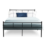 Artiss Bed Frame Double Metal Bed Frames SOL MBED-C-SOL-D-BK