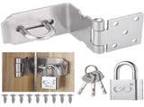30mm Door Bolt with Latch and Keys - Heavy-Duty Security Lock for Home & Office V1192-D14