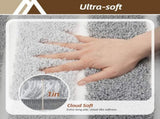 Bathroom Rugs,Ultra Soft Absorbent Bath Mat,Beige Non-Slip TPR Backing Stays in Place, Machine V1107-113-06789-GRE4