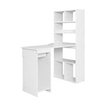 Artiss Computer Desk Bookshelf Drawer Cabinet White 120CM FURNI-O-DESK01-WH-AB