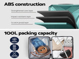 Wanderlite 28-inch Luggage Set with TSA LockABS Hard Shell Travel Suitcase Organiser Luggage Case LUG-ABS-DM-28-AR