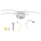Ceiling Light Home Living Room WavyShape Parallel LED Lamp Decoration White Light AC85265V V1294-YM0901-3119210049411