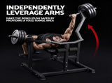 Everfit Chest Press Machine Home Gym Equipment Folding Workout Bench with Independent Arms Black FIT-I-CHEST-BK