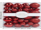Trendbay 42pcs Red Christmas Tree Baubles Set V1142-RB601099604282172