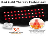 Red Light Therapy Heating Massage Wrap Wireless Cordless Design with 36 LED Lights, 660-850nm V1341-ZY-3JAJGPAC-PINK