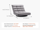 Swivel Floor Gaming Chair, 360-Degree Rotating Floor Chair with 4 Adjustable Position Folding V952-DBYXZKWFS000O4SU9V0