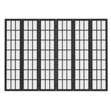 Levede 6 Panel Room Divider 170cm Freestanding Screen RD3003-6-BK