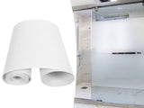 Frosted Window Film Reusable Waterproof Anti UV Window Film for Office Bathroom10m / 32.8ft x 30cm / V1294-YM0718-3112210001511