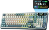 RK ROYAL KLUDGE S98 Mechanical w/Smart Display & Knob, Top Mount 96% Wireless Mechanical V413-RKS98-CL-CSWITCH