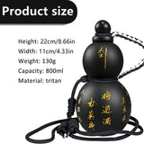 Insulated Tumbler 28oz Gourd Shaped Reusable Water Bottle 1 Pack Drinkware, Strap Brush Charm V1366-AZ2-W-21275