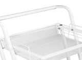 Levede 3 Tier Kitchen Trolley Cart Swivel White Colour KT0200-WH