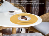 Braided Placemats for Dining Set of 6 - Round 15 inch Woven Heat Resistant Non-Slip Kitchen V1189-WXFWAL-20260319-01091
