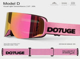 DOTUGE DGZ-12XS Ski Goggles with Italian REVO Coated Dual-Layer Anti-Fog Lens, UV400 Protection, V1341-ZY-5JCHMHUV-B