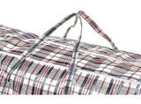 12x Large Stripe Bag Packing Storage Strip Zip Shopping Travel Check House Moving 78cm x 90cm x 25cm V563-H0-206-12PCS