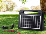 Giantz 5km Electric Fence Energiser Solar Energizer Charger Farm Animal 0.15J SFC-SO15-2KM