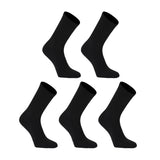 5X Rexy 3D Seamless Crew Socks Medium Slim Breathable BLACK V274-GM-RX3DCW-M5-BK