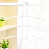 5 Pack Space Saving Fishbone Style Clothes Hangers, Multi Layer Plastic Hanger for Shirts Coats V1370-AZ4-17292