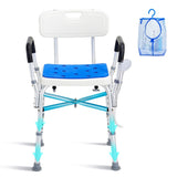 VEVOR 400lbs Shower Chair Bath Bench Arms Back Adjustable Height for Inside Tub V952-LYYKDGDLHJPENBZ1JV0