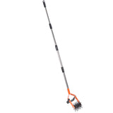 Garden Cultivator Tool Stainless Steel Lawn Reseeding Garden Tool Adjustable Handle Garden Soil V1294-YM0901-3111240306212
