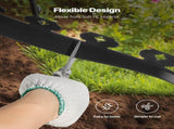 Landscape Edging, 3000 x 4 cm Plastic Garden Border Edging with 120 Spikes, No Dig, Flexible Lawn V952-SLPZ100FT15I7OUMN001V0