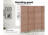 Artiss 8 Panel Room Divider Screen 326x170cm Woven Natural RD-C-8001-8P-NT