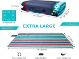 Picnic blanket waterproof picnic beach carpet pattern V1263-JX-1902