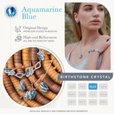 Wish Stone Pendant Necklace, Necklaces for with Birthstone Crystals, Allergy-Free Jewelry for V1164-325803