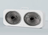 Tabletop Dual Fan USB Rechargeable Silent Air Circulation Fan with Brushless Motor Multi Speed V1294-YM0901-3113250059311