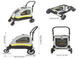 Dog Stroller Foldable Pet Travel Cart M Size V178-66840