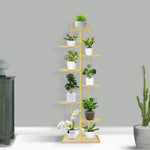 SOGA 2X 8 Tier 9 Pots Gold Metal Plant Stand Flowerpot Display Shelf Rack Indoor Home Office Decor FPOTH16X2