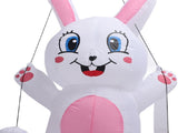 3.9ft Easter Bunny Inflatable LED Blow Up Rainproof Windproof Inflatable Yard V1294-YM0901-3115230150311