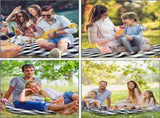 Waterproof Foldable Picnic Blanket, Large Portable Outdoor Blanket for Park Beach Camping, 200x200 V1237-ZY-917-304