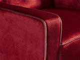 Lara Two Tone Tufted Garnet New Velvet Club Armchair V1041-JSF-5034GARNET
