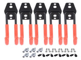 5Pcs Wall Mounted Double Hook Heavy Duty Garage Storage Utility Hooks with AntiRust Coating V1294-YM0901-3117200144512