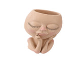 Face Planter Pots Head Planter Face Flower Pot Head Planter for Indoor Outdoor Plants with Drainage V1294-YM0717-220822TW05-1